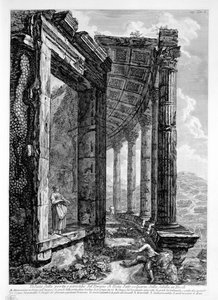 Veduta della porta e peristilio del Tempio di Vesta detto volgarm. della Sibilla in Tivoli door Francesco Piranesi
